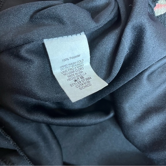 LTX Sportwear Dress Women’s Size Small Black Floral Print Cold Shoulder - Picture 8 of 8